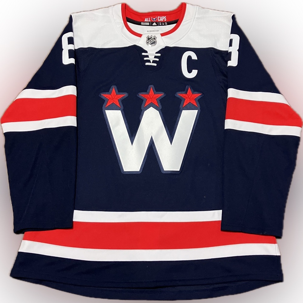 Washington Capitals Alex Ovechkin Alternate Adidas NHL Hockey Jersey Size 52